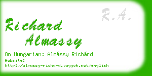 richard almassy business card
